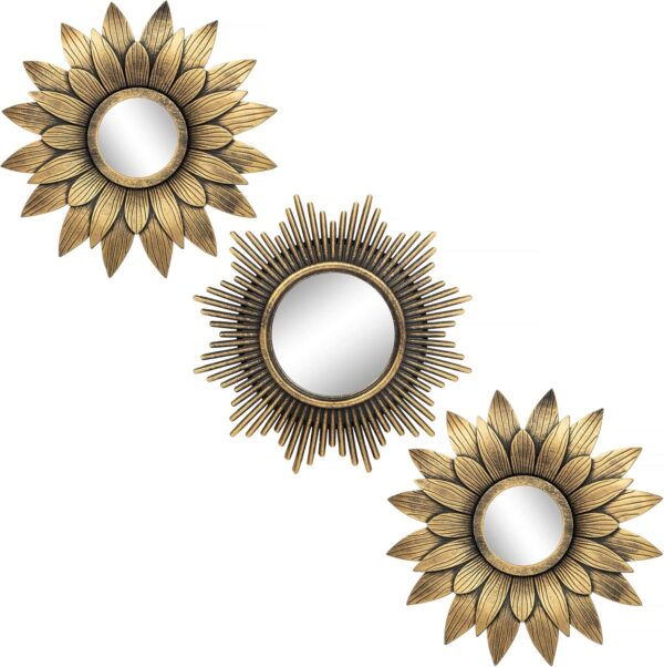 Kelly Miller Small Gold Mirror Set – 3 Pieces