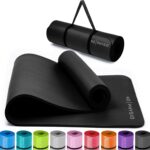 Non-Slip Yoga Mat with Shoulder Strap - 8mm Thick for Home & Gym